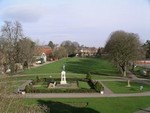 Trowbridge Park looking towards the War Memorial